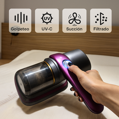 UV CLEAN — Mata ácaros, evita las alergias, limpia profundo y duerme mejor.